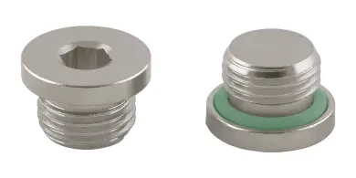 Tapón Macho Cilíndrico Hexágono Interior con O-Ring FKM