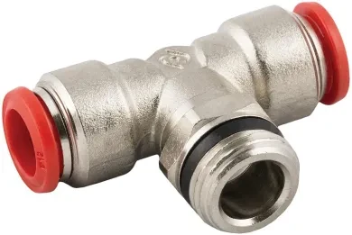 Racor Roscado en T Orientable Macho Central Cónico “Universal Short”