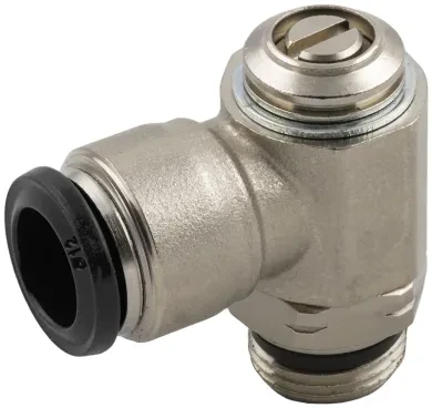 Reg. Caudal Unidireccional Orientable P/Val “Universal Short” Anilo Negro, Destornillador