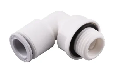 Racor Roscado en L Orientable Macho Cilíndrico con O-Ring
