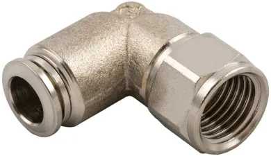 Racor Roscado en L Orientable Hembra