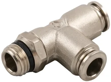 Racor Roscado en T Orientable Macho Lateral Cónico "Universal Short"