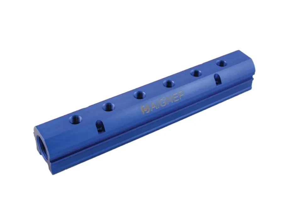 Regleta Simple en Aluminio "Azul" 6049Bl 3/4-1/4 4