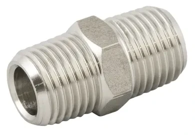 Conexion Roscada Niple Conico INOX 316L