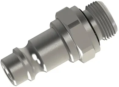 Adaptador Macho Cilíndrico con Or FKM