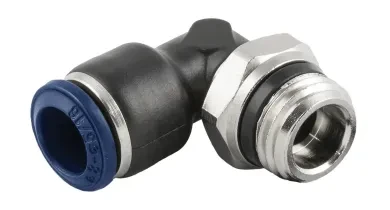 Racor Roscado en L Orientable Macho Cónico "Universal Short"