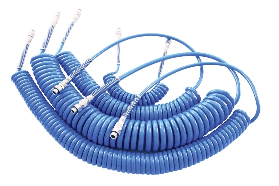 Espiral en Poliuretano Poliéter 95 Shore con Racor Recto Orientable Macho Cilíndro con Tórica Sk001